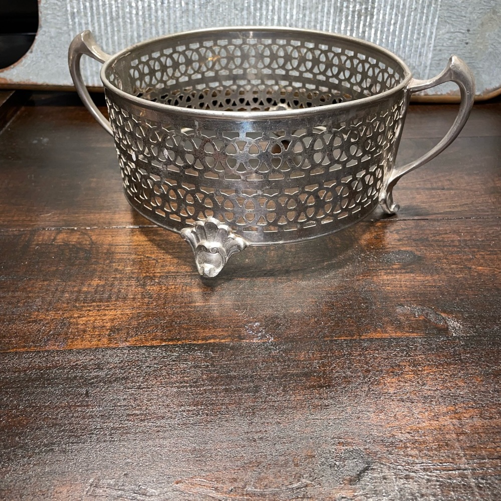 Oval Small Oven Crock Pot Holder Mara Weller Specialty Metal‎ Caddy Stand
